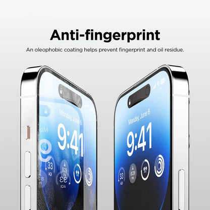 Film de protection Écran Mat Anank 5X Renforcé pour Apple iPhone 17 Pro, Verre Trempé, Full Glue, 2.5D, Noir