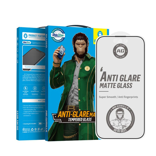 Film de protection écran Matte Blueo Anti-Reflet pour Apple iPhone 17 Air, Verre Trempé, Full Glue