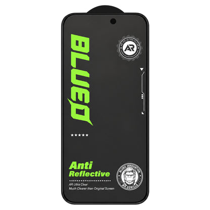 Blueo Matte Anti-Reflective HD Displayschutzfolie für Apple iPhone 18 Pro Max, gehärtetes Glas, Full Glue, Schwarz