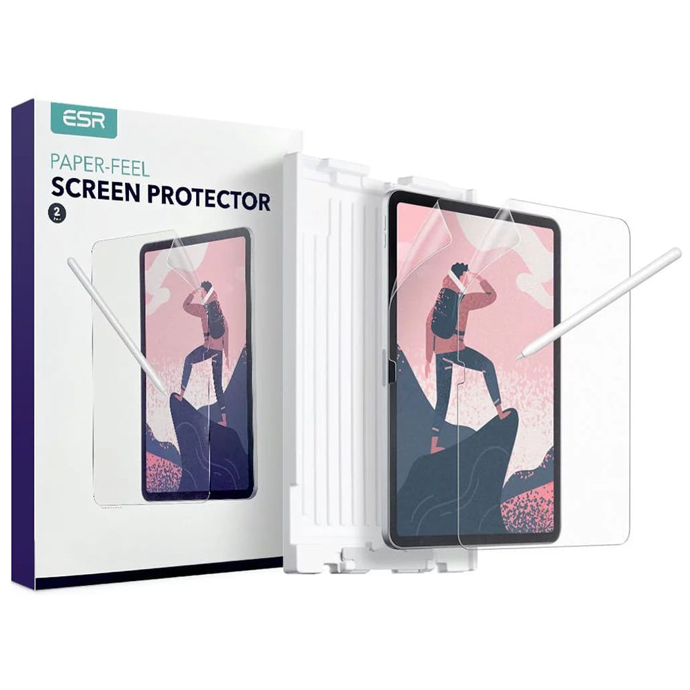 Schutzfolie Ecran Matte ESR Paper Feel für Apple iPad (2025) / (2022), Kunststoff, Set 2 Stück