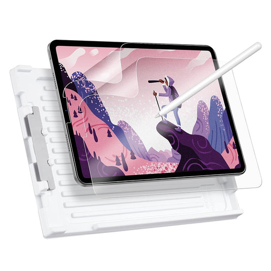 Schutzfolie Ecran Matte ESR Paper Feel für Apple iPad Pro 12.9 (2022) / Pro 12.9 (2021) / Pro 12.9 (2020), Kunststoff, Set 2 Stück