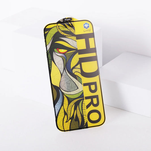 Mattierter Displayschutzfolie Lito HD Pro für Apple iPhone 16 Plus, gehärtetes Glas, Full Glue, Schwarz