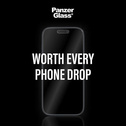 Film de protection écran mat PanzerGlass Armor EasyAligner pour Apple iPhone 17 Air, Verre Trempé, Full Glue