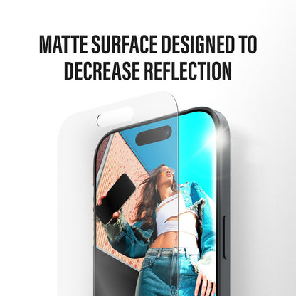 Film de protection écran mat PanzerGlass Armor EasyAligner pour Apple iPhone 17 Air, Verre Trempé, Full Glue