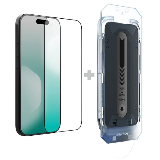 Film de protection d'écran Nillkin CP+ Pro avec applicateur pour Apple iPhone 18 Pro Max / 17 Pro Max, verre trempé, collage intégral, noir