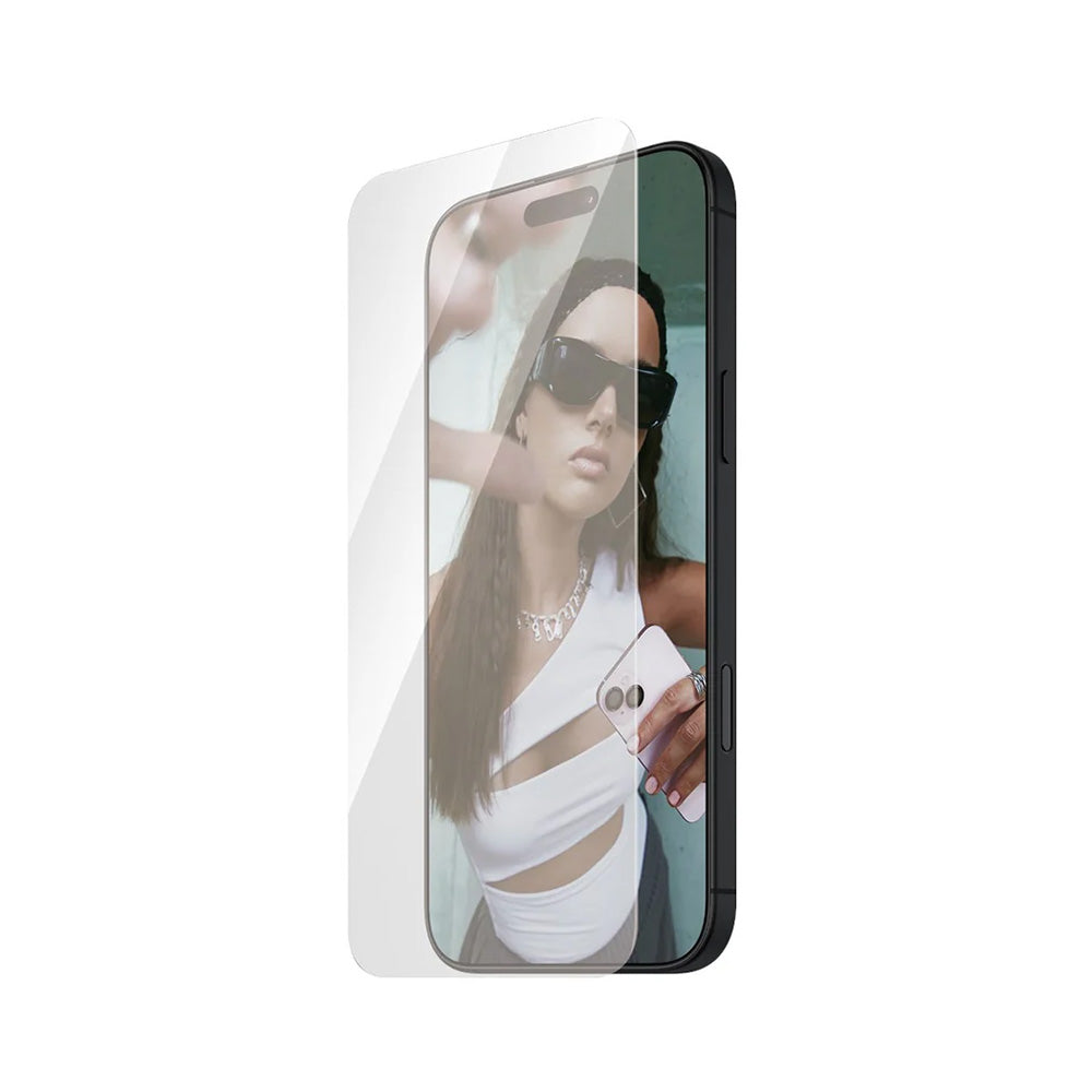 Schutzfolie PanzerGlass Safe Bildschirm. Ultra-Wide Fit für Apple iPhone 16 Pro Max, gehärtetes Glas, Full Glue.