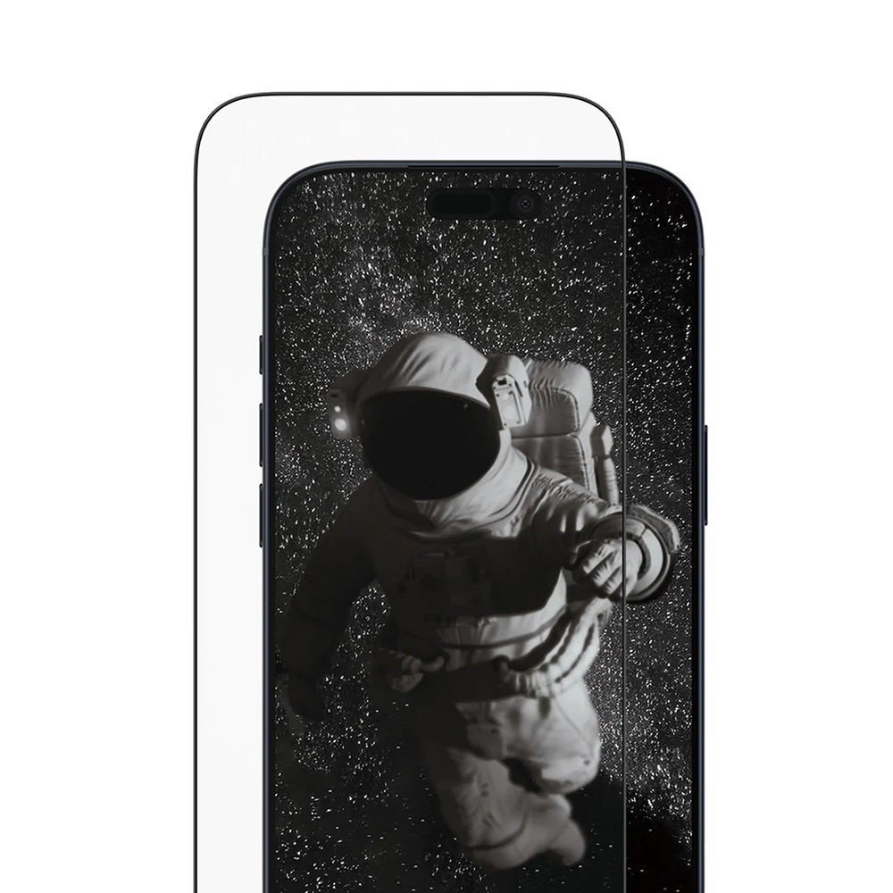 Film de protection d'écran PanzerGlass Ultra-Wide Ceramic II EasyAligner pour Apple iPhone 17 Pro Max, Verre Trempé, Full Glue, Noir