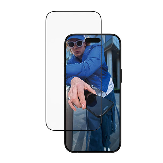 Schutzfolie PanzerGlass Ultra-Wide Fit EasyAligner für Apple iPhone 17 Air, gehärtetes Glas, Full Glue, Schwarz