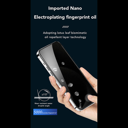 Privacy-Schutzfolie Anank 1X Reinforced 360 für Apple iPhone 16 Pro, Sicherheitsglas, Vollkleber, 2.5D