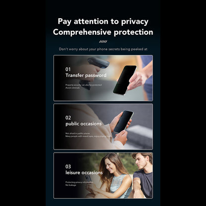 Privacy-Schutzfolie Anank 1X Reinforced 360 für Apple iPhone 16 Pro, Sicherheitsglas, Vollkleber, 2.5D