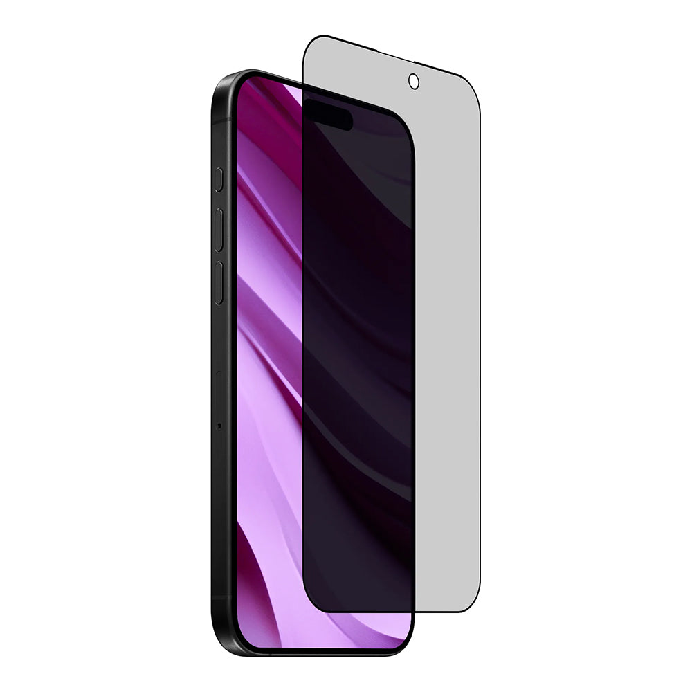 Anank 2X Reinforced Privacy Screen Protector for Apple iPhone 15 Pro Max, Tempered Glass, Full Glue, 2.5D