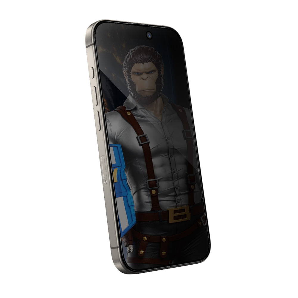 Privacy-Schutzfolie Blueo Anti-Peep für Apple iPhone 17e / 16e / 14 / 13 Pro, gehärtetes Glas, Vollkleber