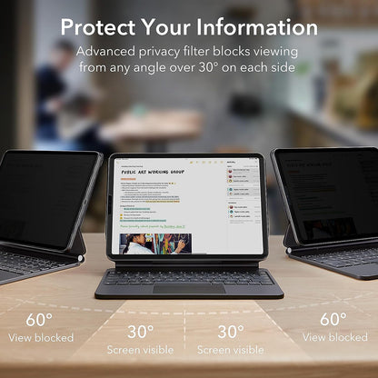 ESR Magnetic Privacy Displayschutzfolie für Apple iPad Air 11 (2026) / Air 11 (2025), Kunststoff