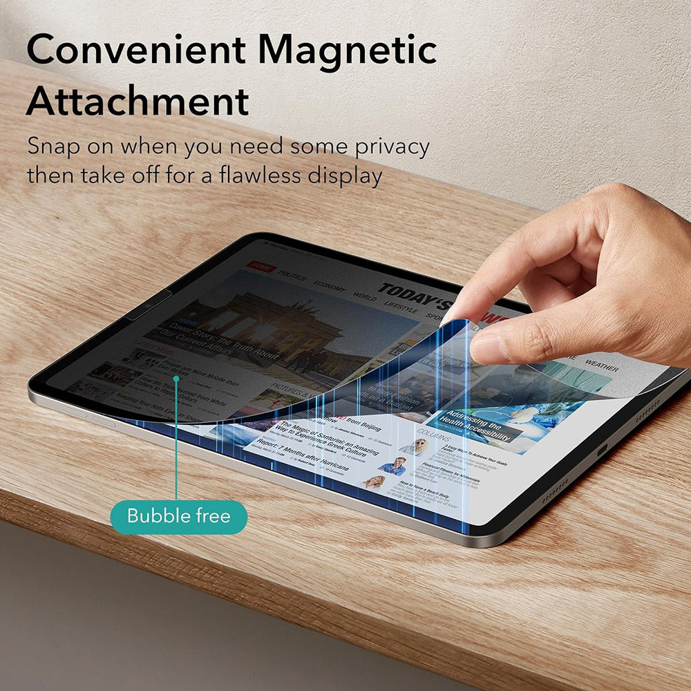 ESR Magnetic Privacy Displayschutzfolie für Apple iPad Air 11 (2026) / Air 11 (2025), Kunststoff