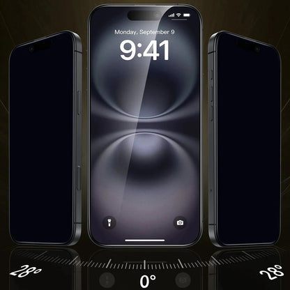 Schutzfolie Ecran Privacy ESR UltraFit Armorite Pro für Apple iPhone 17 / 16 Pro, Gehärtetes Glas, Full Glue, Set 3 Stück