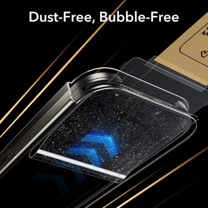 Film de protection Écran Privacy ESR UltraFit Armorite Pro pour Apple iPhone 17 Pro Max, Verre Trempé, Full Glue, Set de 3 pièces