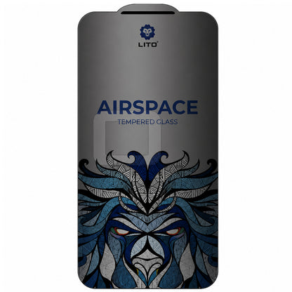 Privacy-Schutzfolie Lito Airspace Border für Apple iPhone 18 Pro, gehärtetes Glas, Vollkleber