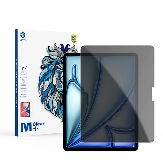 Film de protection écran Privacy Lito Classic pour Apple iPad Air 13 (2026) / Air 13 (2024), Verre trempé, Full Glue, 2.5D