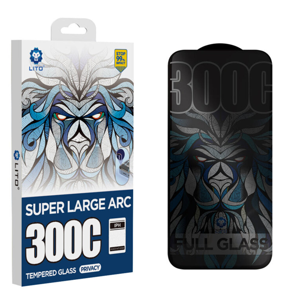 Film de protection Écran Privacy Lito D+ Max 300C pour Apple iPhone 17 Pro Max, Verre Trempé, Full Glue
