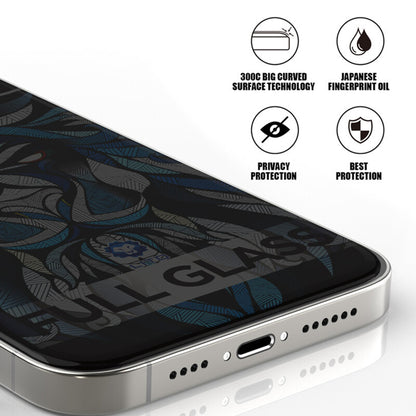 Film de protection Écran Privacy Lito D+ Max 300C pour Apple iPhone 17 Pro Max, Verre Trempé, Full Glue