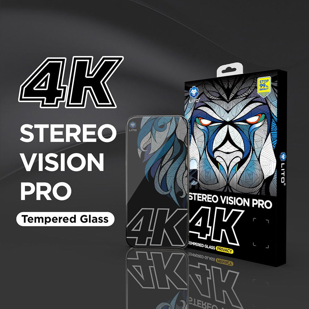 Film de protection Écran Privacy Lito D+ Max 4K pour Apple iPhone 17 Pro Max, Verre Trempé, Full Glue