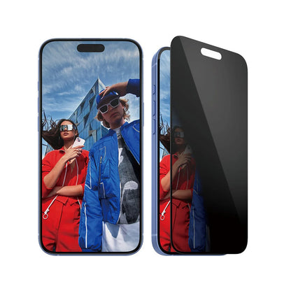 Privacy Screen Protector PanzerGlass Ultra-Wide Fit EasyAligner for Apple iPhone 16 Plus / 15 Plus, Tempered Glass, Full Glue
