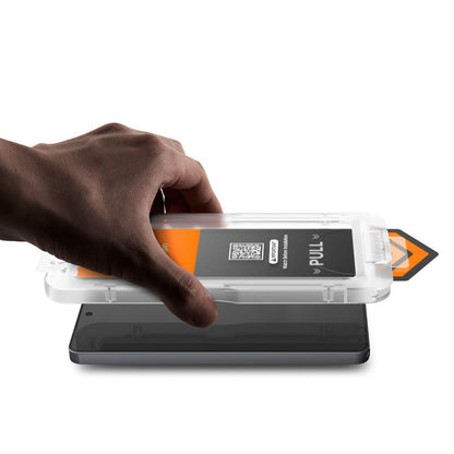 Displayschutzfolie Privacy Spigen GlastR EZ FIT Pro HD für Samsung Galaxy S26 S942, Gehärtetes Glas, Vollverklebung AGL11098