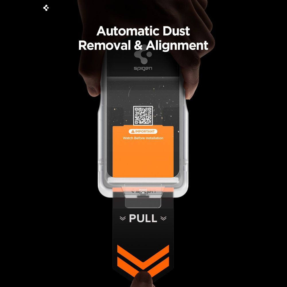 Displayschutzfolie Privacy Spigen GlastR EZ FIT Pro HD für Samsung Galaxy S26 S942, Gehärtetes Glas, Vollverklebung AGL11098