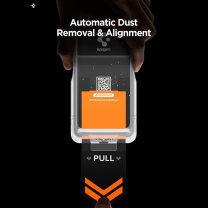 Displayschutzfolie Privacy Spigen GlastR EZ FIT Pro HD für Samsung Galaxy S26 S942, Gehärtetes Glas, Vollverklebung AGL11098