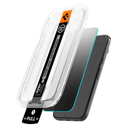 Privacy-Schutzfolie Spigen GlastR EZ FIT Pro für Google Pixel 11 Pro / 10 Pro, gehärtetes Glas, Vollkleber, 2 Stück Set AGL11481