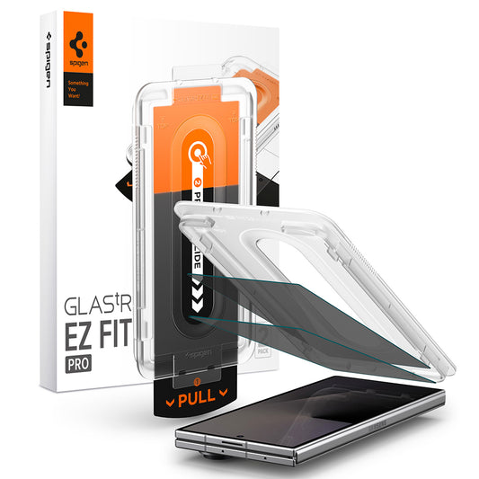 Spigen GlastR EZ FIT Pro Privacy Displayschutzfolie für Samsung Galaxy Z Fold8 Ultra F976, gehärtetes Glas, Vollkleber, 2er-Set