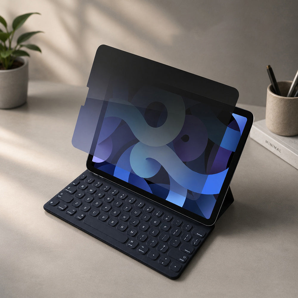 Film de protection d'écran Privacy Techsuit ArmorGlass CrystalHD pour Apple iPad 10.2 (2021), Verre trempé, Collage intégral, Lot de 2 pièces