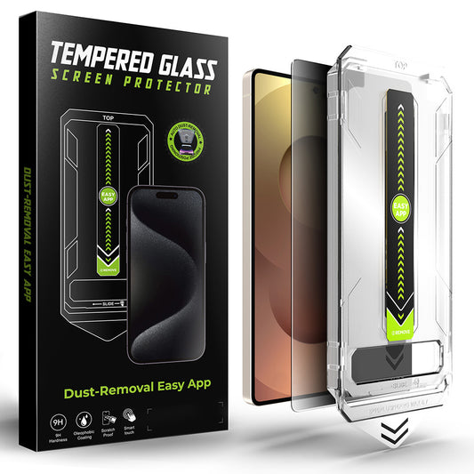 Film de protection d'écran Privacy Techsuit TitanGlass CrystalHD pour Samsung Galaxy S25 Ultra S938, Verre Sécurisé, Full Glue