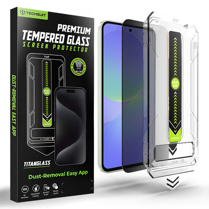 Privacy Screen Protector Techsuit TitanGlass CrystalHD for Samsung Galaxy A37 5G / A36 A366, Tempered Glass, Full Glue