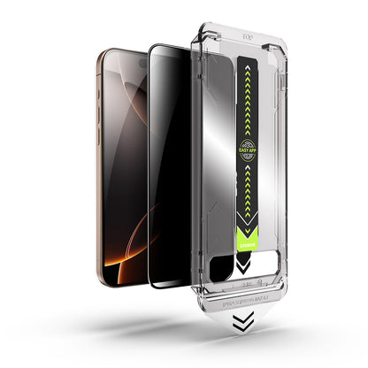 Schutzfolie Privacy Techsuit TitanGlass für Apple iPhone 17 Pro Max, gehärtetes Glas, Full Glue
