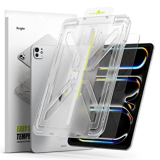 Film de protection d'écran Ringke Easy Slide pour Apple iPad Pro 11 (2024), Verre trempé, Collage intégral