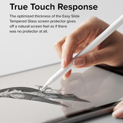Ringke Easy Slide Displayschutzfolie für Apple iPad Pro 11 (2024), gehärtetes Glas, Full Glue