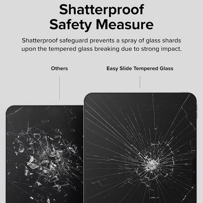 Ringke Easy Slide Displayschutzfolie für Apple iPad Pro 11 (2024), gehärtetes Glas, Full Glue