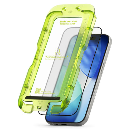 Ringke Easy Slide Screen Protector for Apple iPhone 17 Pro Max, Tempered Glass, Full Glue, Set of 2 pieces