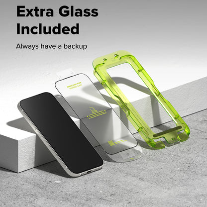 Ringke Easy Slide Displayschutzfolie für Apple iPhone 17 Pro, gehärtetes Glas, Full Glue, 2er Set
