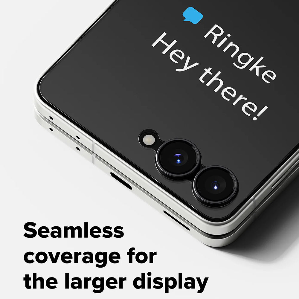 Ringke Pro Außendisplay-Schutzfolie für Samsung Galaxy Z Flip8 F776, gehärtetes Glas, Full Glue, 2er-Set