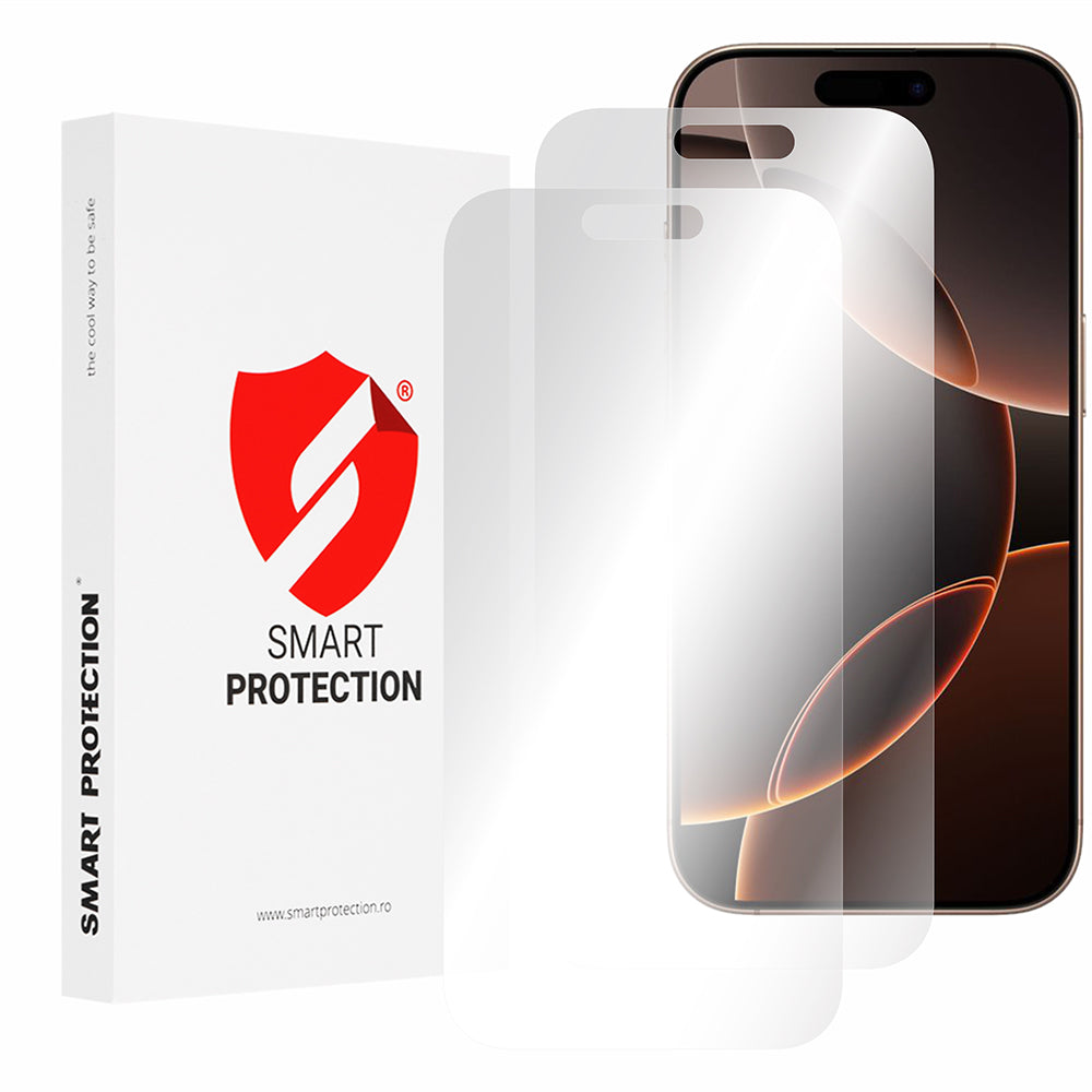 Film de protection d'écran Smart Protection Premium Classic pour Apple iPhone 16 Pro Max, Plastique, Lot de 2 pièces