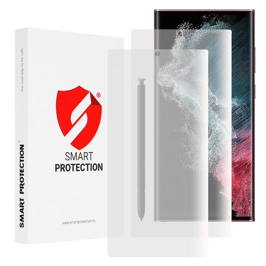 Smart Protection Premium Classic Displayschutzfolie für Samsung Galaxy S22 Ultra 5G S908, Kunststoff, 2 Stück Set