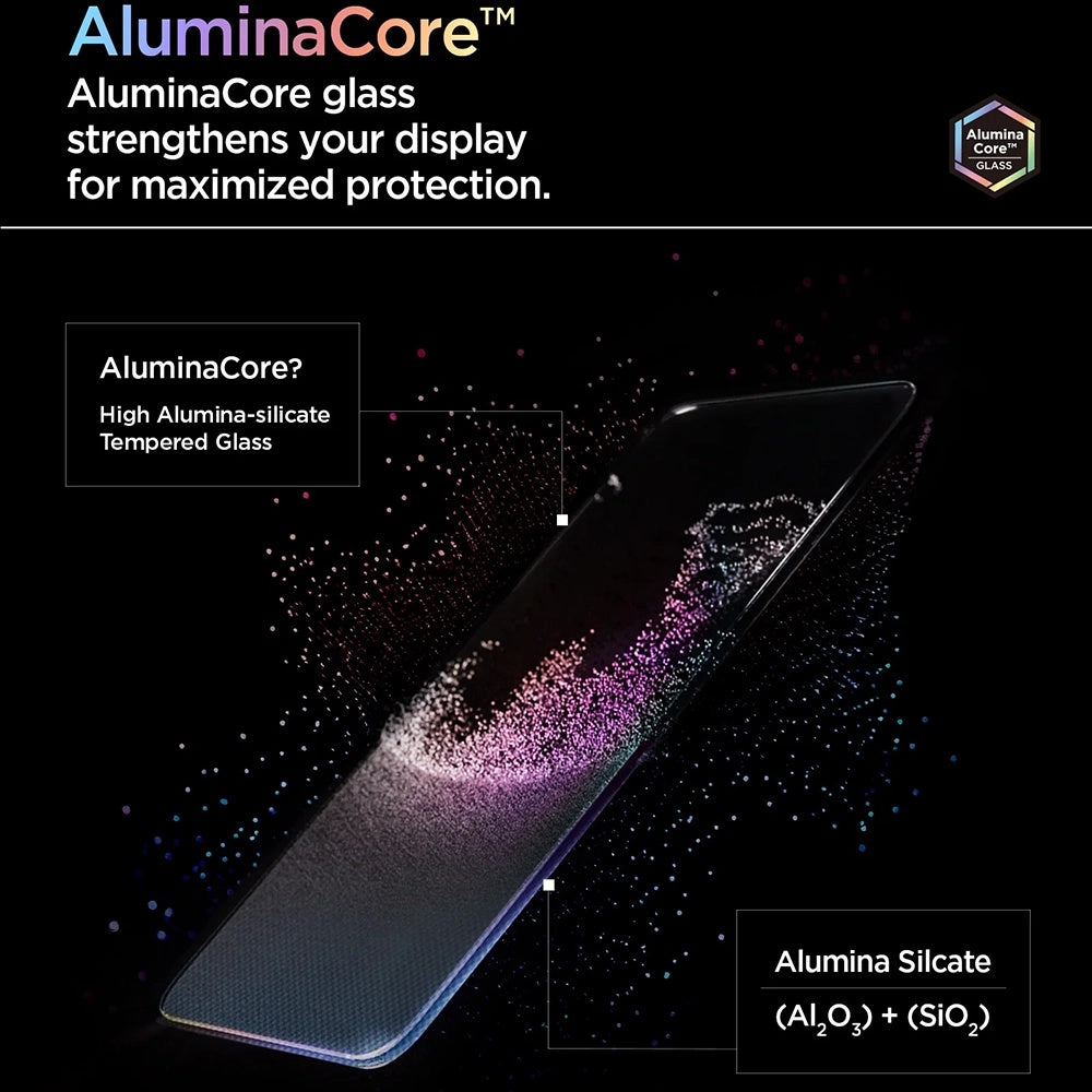 Film de protection écran Spigen GlastR AlignMaster S pour OnePlus 15R, Verre Trempé, Collage Complet, Set de 2 pièces AGL11398