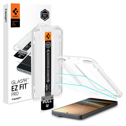 Schutzfolie Spigen GlastR EZ FIT Pro HD Anti-Reflection für Samsung Galaxy S26 Ultra S948, gehärtetes Glas, Vollkleber, Set mit 2 Stück