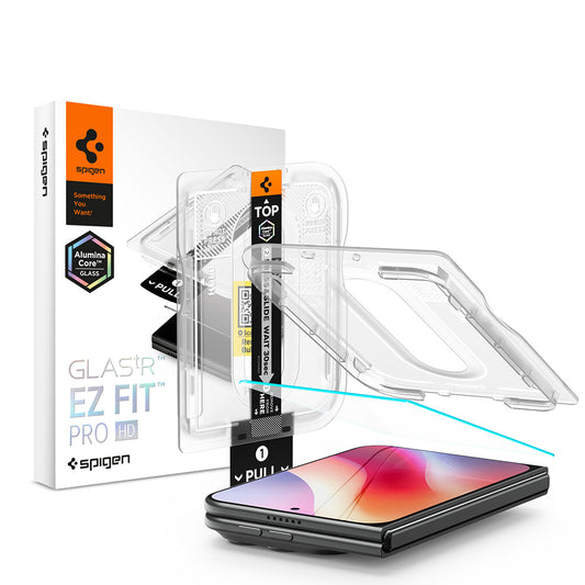 Spigen GlastR EZ FIT Pro HD Screen Protector Film for Apple iPhone Duo, Tempered Glass, Full Glue AGL12014