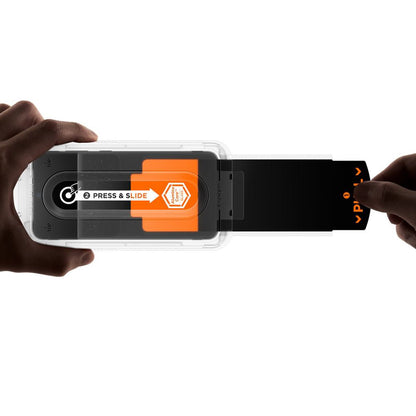 Schutzfolie Spigen GlastR EZ FIT Pro HD für Samsung Galaxy S25 FE, gehärtetes Glas, Vollverklebung