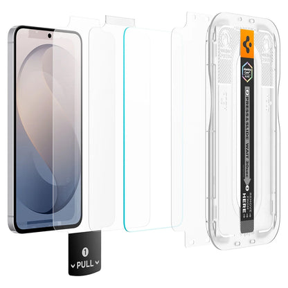 Spigen GlastR EZ FIT Pro HD Displayschutzfolie für Samsung Galaxy S26 FE S741, gehärtetes Glas, Full Glue AGL11996