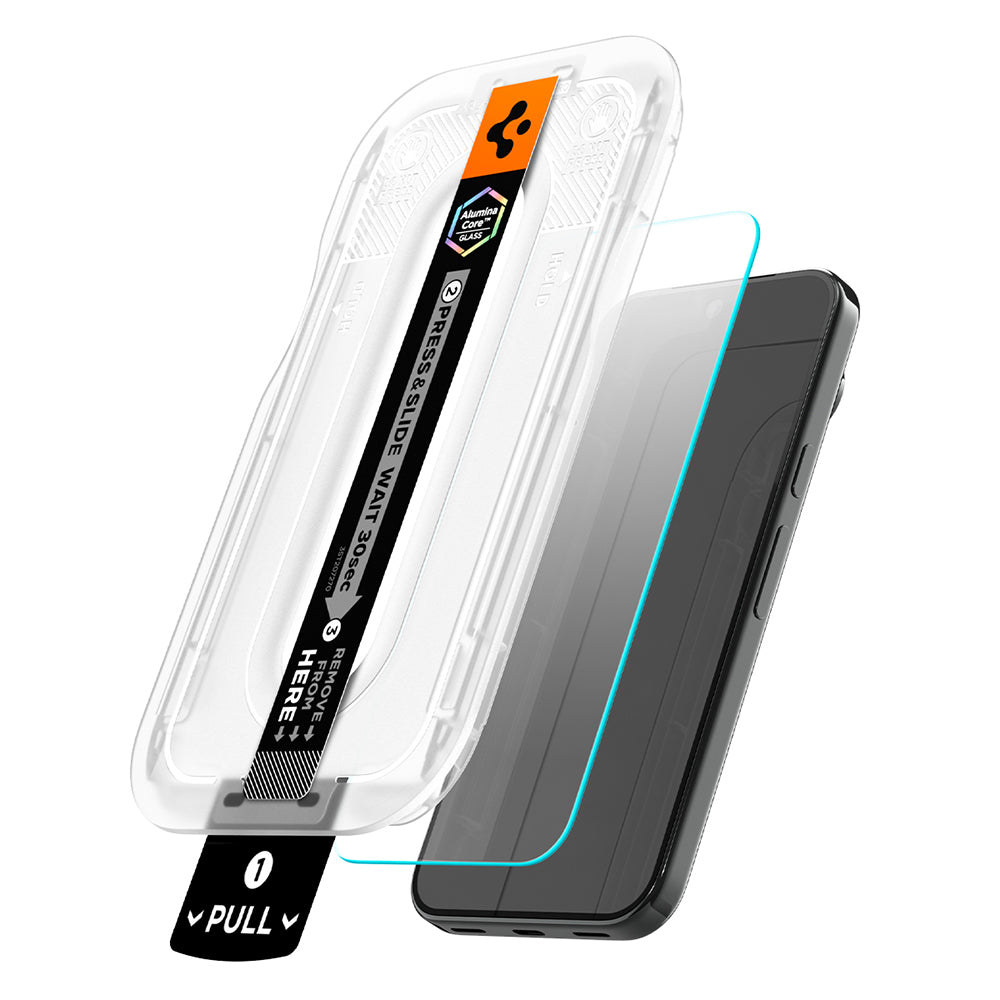 Film de protection d'écran Spigen GlastR EZ FIT Pro pour Google Pixel 11 Pro XL, Verre trempé, Full Glue, Set de 2 pièces AGL11485