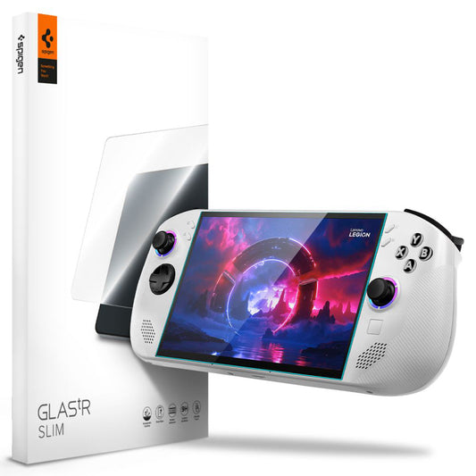 Film de protection d'écran Spigen GlastR Slim pour Lenovo Legion Go S, Verre Trempé, Full Glue, Lot de 2 pièces AGL09773
